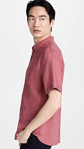 Vince Men's Linen Short Sleeve Shirt4