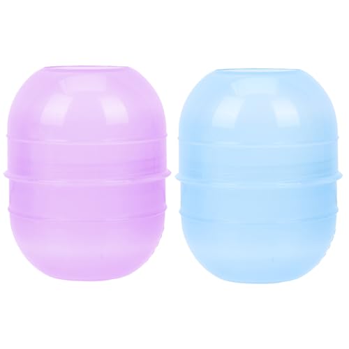 ULTECHNOVO 2 piezas Tazón para Tinte de Cabello Coctelera Transparente con Escala Agitador para Peluquería y Uso Doméstico Recipiente Resistente de PP para Mezcla Fácil y Color Aleatorio