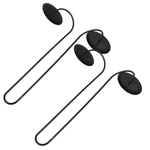 HOOTNEE 2pcs Vintage Wall Candle Sconce Holder Double Arm Iron Wall Mounted Candle Stand for Home Decor Fireplaces and Weddings Stylish Decorative Sconces