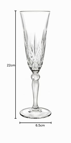 Copas de champaña Melodia Crystal de 160 ml el regalo perfecto para recién casados 7