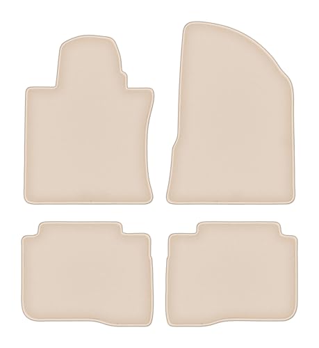 Tapis en velours Fortuna beige haut de gamme pour SsangYoung Musso SUV