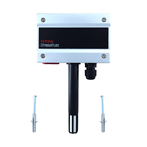 Wall Mounting Temperature and Humidity Transmitter (Temp. Range: 32 to 122°F & Humi.: 10 to 90% RH) for Hi Tech Workspaces, Paper Pulp, Beverage, Ducting Model: Rotronic HF120