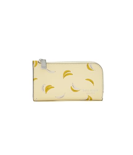 Image of kate spade new york Devin I Love You Script Embossed Leather Small Slim Bifold Wallet
