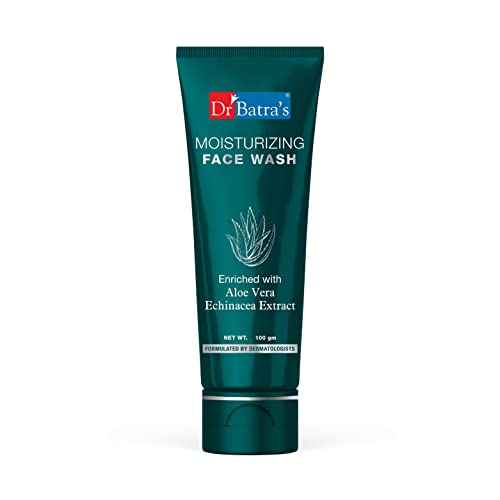 Image of Dr Batra's Moisturizing Facewash, Enriched with Aloe Vera, Face Wash for Balanced & Supple skin, Protection from impurities, Suitable for adults (100g)