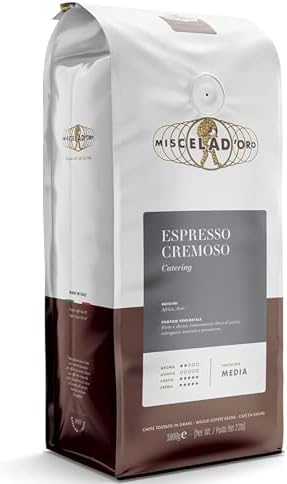 Miscela D'Oro-Espresso Cremoso Coffee Beans, 35.27 oz ℮ 1 kg مزيج دو أور-إسبريسو كريموزي حبوب البن
