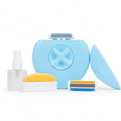 Image of Portable Travel Razors for Women Mini Hair Removal Machine Mini Razor for Men Shaving Traveler Disposable Blade-3 in 1 Portable Travel Razor