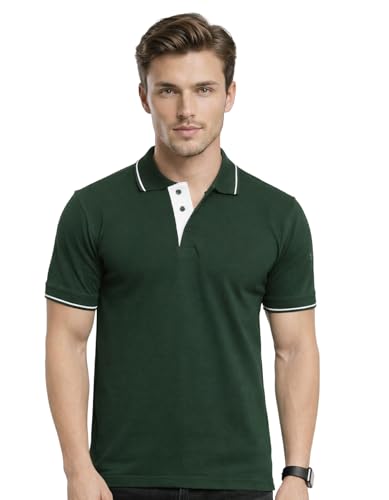 Image of Scott International Cotton Polo T Shirt | Collar Tshirts | Half Sleeves Plain T Shirt | T-Shirt |Tshirt for Men Stylish | Men's Tshirt