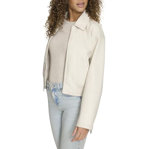 Image of Levi's Women's Faux Leather Bomber With Laydown Collar