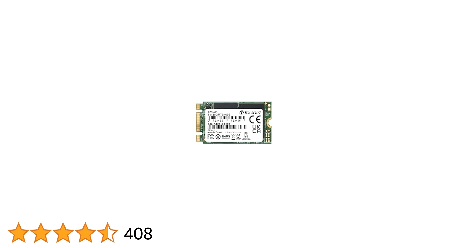 内蔵型SSD Transcend MTS400 128GB M.2 SSD Amazon.com: Transcend 128GB SATA III 6Gb/s MTS400 42 mm M.2