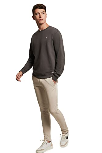 POLO CLUB - Felpa da uomo, girocollo, organica