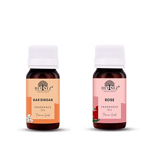 Image of Devinez Har Singar, Rose Aroma Oil for Diffuser /Ultrasonic Aroma Diffuser /Tealight Diffuser /Reed Diffuser, 30ml Each