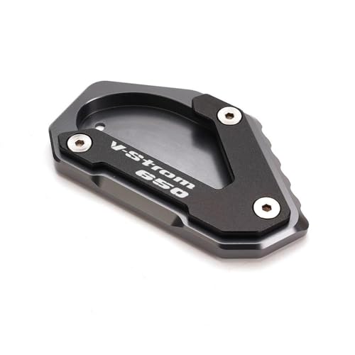 スズキ Vストローム 650/XT DL650 用 オートバイサイドキックスタンドスタンド延長パッド フロントホイール ABSセンサー保護ガード(Gray)