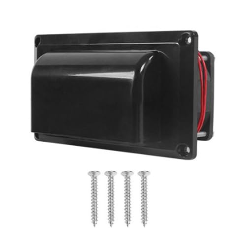 Ventilador de ventilación lateral para RV de 12V negro y compacto para caravana
