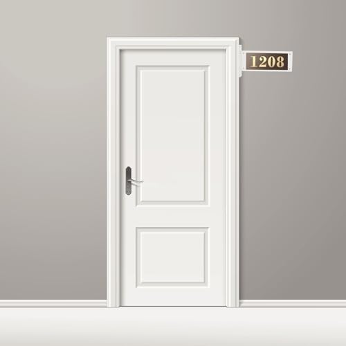 Letrero de puerta minimalista de acrílico premium para despachos Ciieeo 7