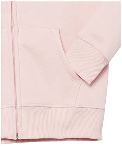 Image of Amazon Essentials Girls and Toddlers' Fleece Zip-Up Hooded Sweatshirt with Lined Hood and Rib Knit Detail