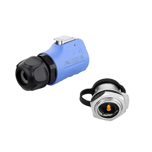 Conector de alimentación LP20 M20 hembra IP67 de 2 pines para equipos de monitoreo industrial 7
