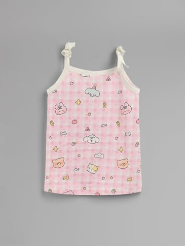 Image of HELLCAT 100% Cotton Strap Open Jhabla T Shirt and Nappy Matching Co-ords Set for Babies - Pack of 3 | Jabla and Langot Set for Babies (Unisex)