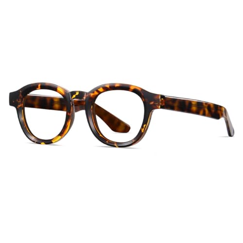 Verres vintage épais ronds en acétate pour lunettes de vue