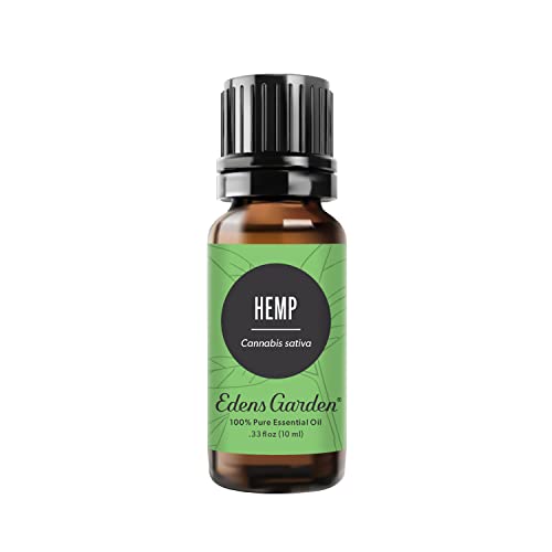 Edens Garden Hemp Essential Oil, 100% Pure Therapeutic Grade (Undiluted Natural/Homeopathic Aromatherapy Scented Essential Oil Singles) 10 ml