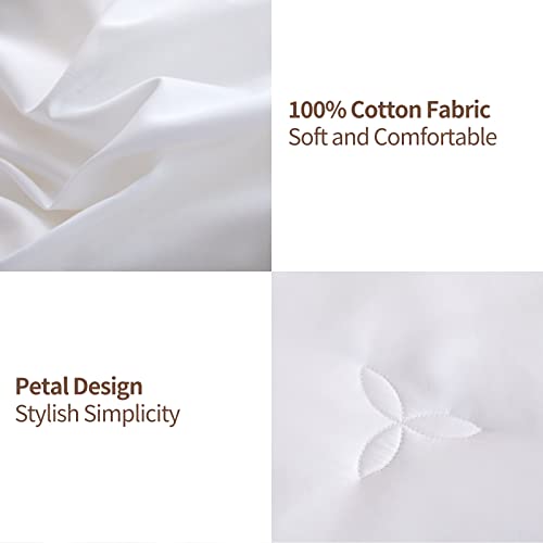 Your Moon Pure Mulberry Silk Comforter Queen Size For All Season,100% Natural Long Strand Silk Fill Duvet, Luxury Mulberry Silk Bedding, Noiseless Cotton Shell (White) #TOP5