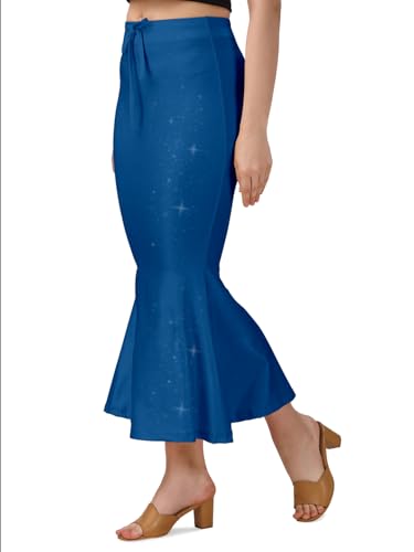 Image of Mehrang Stretchable Shimmer Saree Shapewear Petticoat for Women, Skirts for Women,Shape Wear Dress for Saree