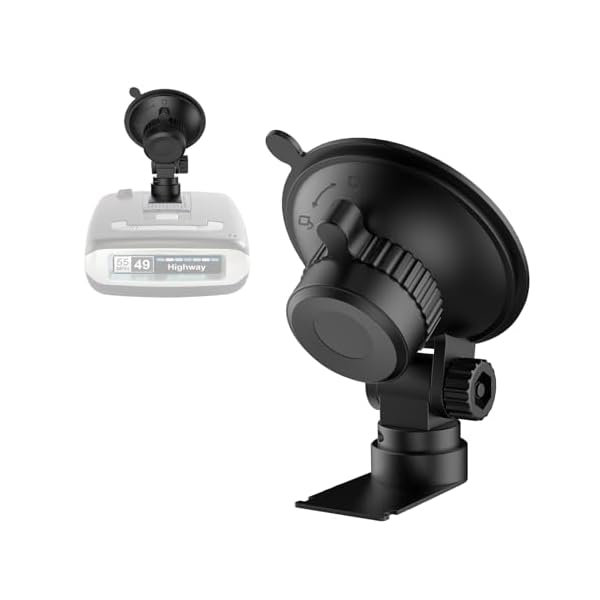 Windshield Radar Detector Mount,Suitable for Escort MAX,MAX 2,2015-2019 MAX360 Radar Suction Cup Mounting Base,with Sliding Plate Connection(Not Applicable to MAX 3 and MAX360C Model