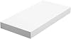 VASAGLE Wall shelf, books, pictures, decoration, hanging shelf, 40 x 20 x 3.8 cm, office shelf, MDF, white LWS24WT for living room, kitchen, corridor, bedroom, bathroom