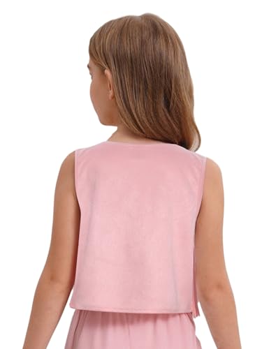 Girls Suede Fringe Vest Sleeveless Boho Jacket with Tassels Western Cowgirl Cardigan Top for Kids2