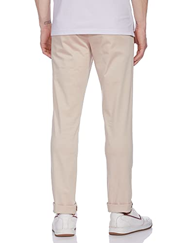 Image of Diverse Men's Slim Fit Casual Trousers (DCMCT32SC17L32-1086H Cream 32)