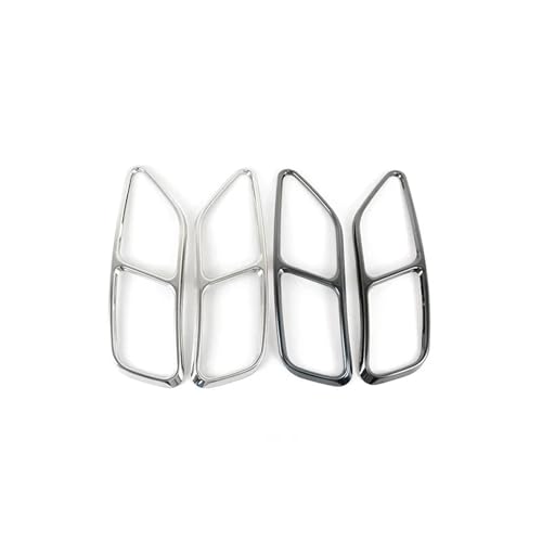 Cubierta embellecedora de escape vehicular compatible con Audi A4 y A5 4