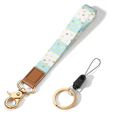 Image of Wrist Lanyard Key Chain, Cute Wristlet Strap Keychain Holder for Women Men Car Keys ID Badges Card Wallet Phone Camera