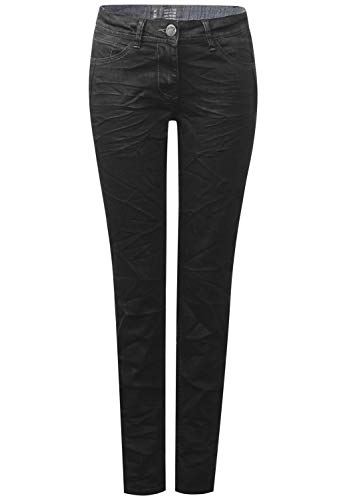Preisvergleich Produktbild CECIL Damen Scarlett Jeans, Black Denim 0981-10273, 25W / 30L