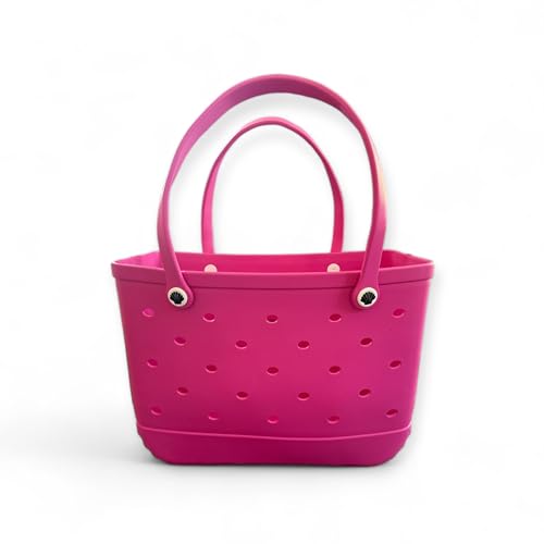 X Large Beach Bag Tote| Durable Lightweight Waterproof Washable Open Tote Bag for Beach, Pool, Boat, Sports (Shocking Pink)2