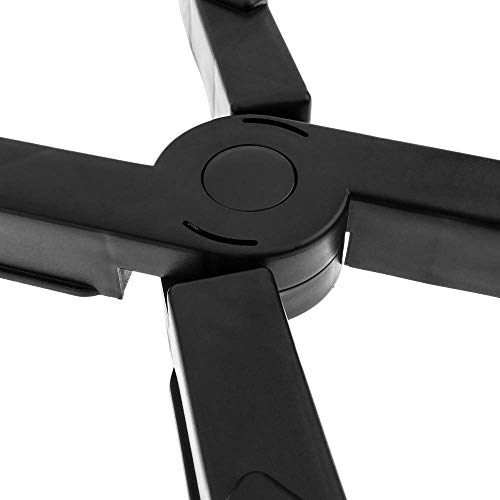 BeMatik - Supporto PC Computer con rotelle in Nero configurabile 8-25 cm