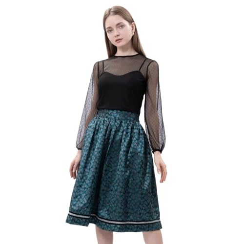 Jupe traditionnelle moderne et confortable coupe genou ajustable taille 36-44