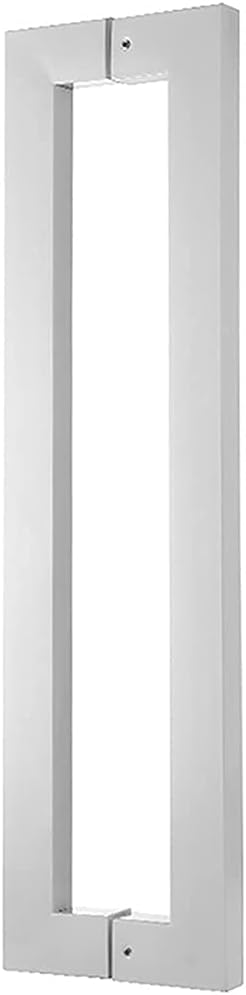 Heavy-Duty Commercial Grade-304 Stainless Steel Push Pull Door Handle/Barn Door Pull Handle/Glass Door Pulls,White Finish