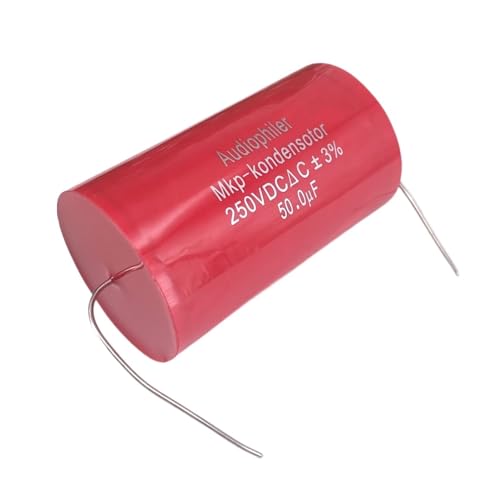 2 Pack Audiophiler Axial MKP Capacitors 50uf 250V DC ±3% Tested and Matched HiFi Crossover Audio Capacitors