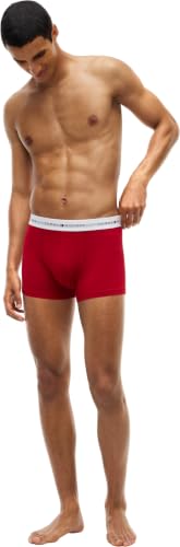 Tommy Hilfiger Men 3P Trunk Um0Um03889 Trunk, RED (Ice Grey Hthr/Med Red/Cham Blue), S – Ansicht 4