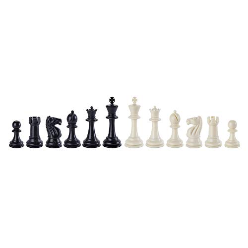 We Games Best Value Tournament Chess Set W/ A Green Roll Up Vinyl Board, Plastic Pieces & Bag #TOP5