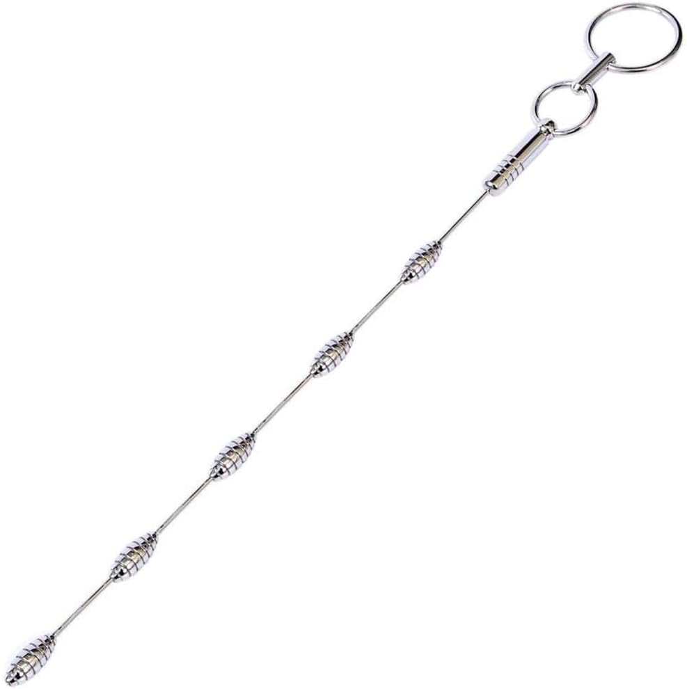 Smooth Bee Hive Centipede Male Urethral Sounding Penis Plug (1-1/2" Ring)
