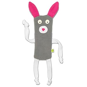 Cate & Levi – Dog Toy Water Bottle Cruncher – No Squeaker Quiet – Bottle Cover Dog Toy – Durable (Bunny)