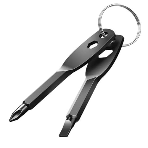 Keychain Screwdriver Set,Includes Phillips Screwdriver #1X1.5 In,Flat Head Screwdriver Sl4.5/35Mm,Hex Wrench Tool 6Mm 8Mm,Exquisite Gifts For Men And Company Employees #TOP28