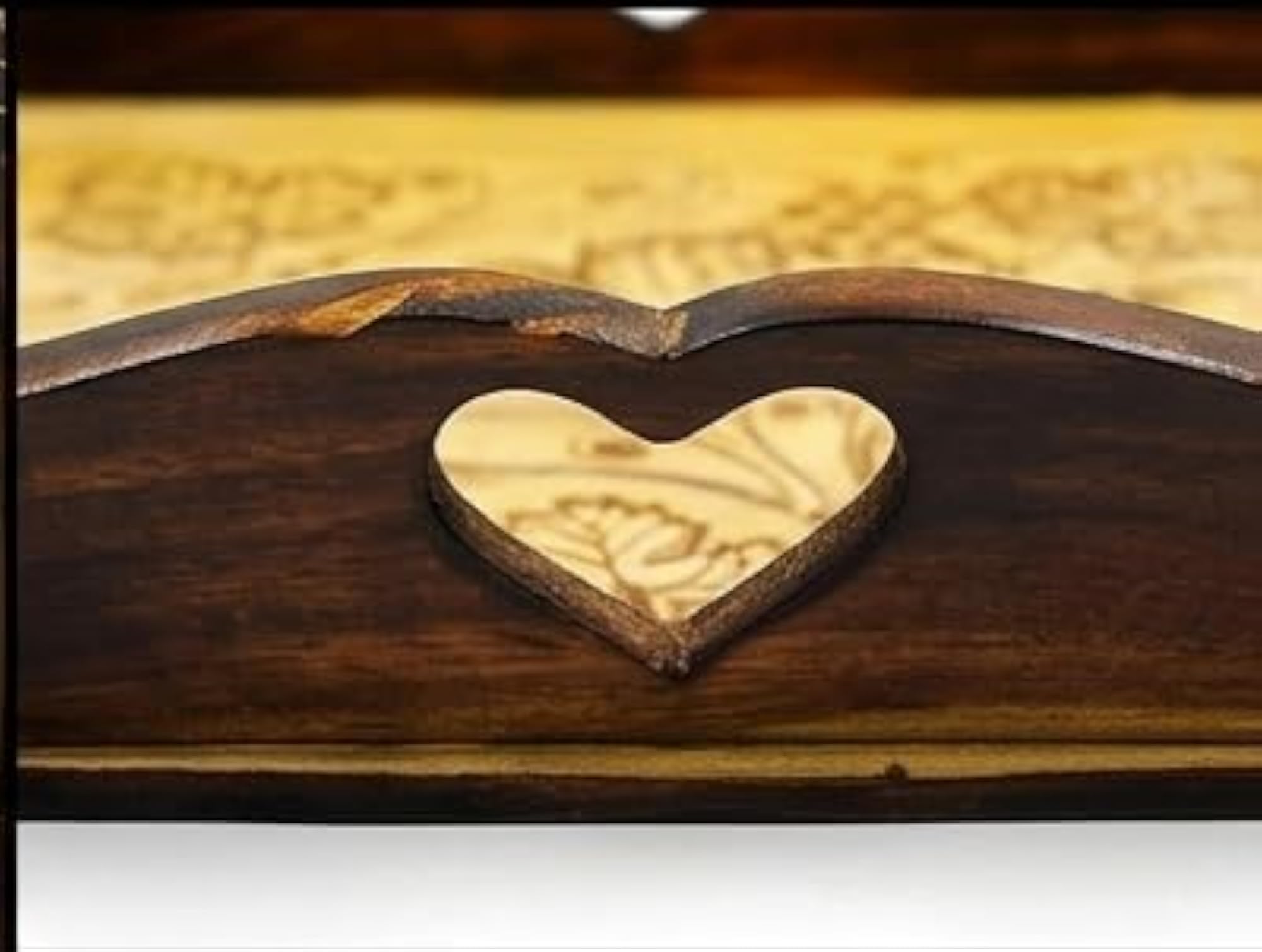 Wooden Serving Tray Set, Rustic Style
