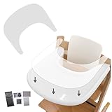 Suction Solver Sticker Compatible with Stokke Tripp Trapp Tray Safe Adehisve Placemat Improves Suction Keeps Suction Bowls and Toys Baby High Chair Placemat (2, Tray Shape with Cleaning Kit)