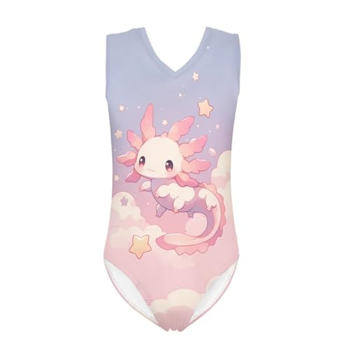 Image of Girls Swimsuits Size 3-14 Kids Summer Sleeveless One Piece Bathing Suit Beach V-Neck