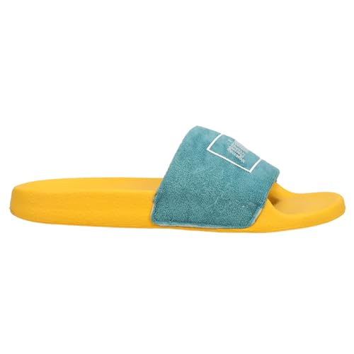 Prince Mens Palms Slide Sandals Casual - Blue,Orange - Size 45 M