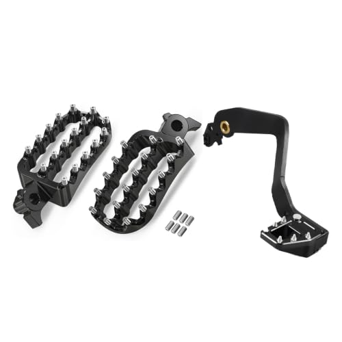 Marchepieds moto et levier de frein pour explorer la nature en Tenere 700