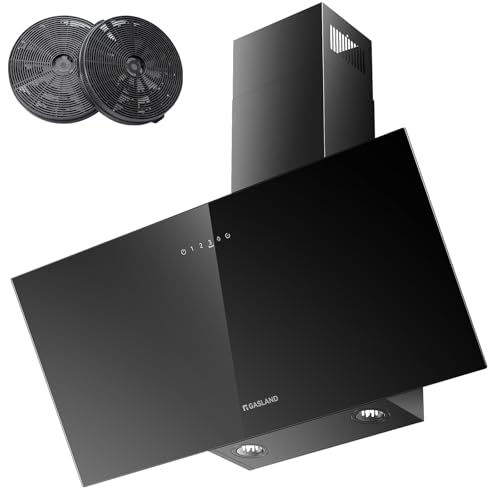 GASLAND AR90BS A++ Cappa da Parete 90 cm, Aspirazione & Ricircolo, Silenziosa, 567 m³/h, 4...