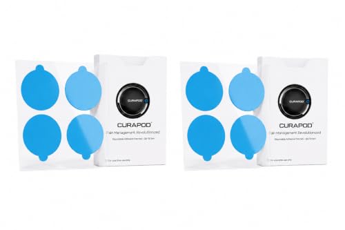 Image of Adhesive Patches - Medical Grade, Skin-Friendly, Double-Sided | 2 Packs of 50 Patches each (total 100 Patches) | Compatible with CURAPOD Pain Relief Device