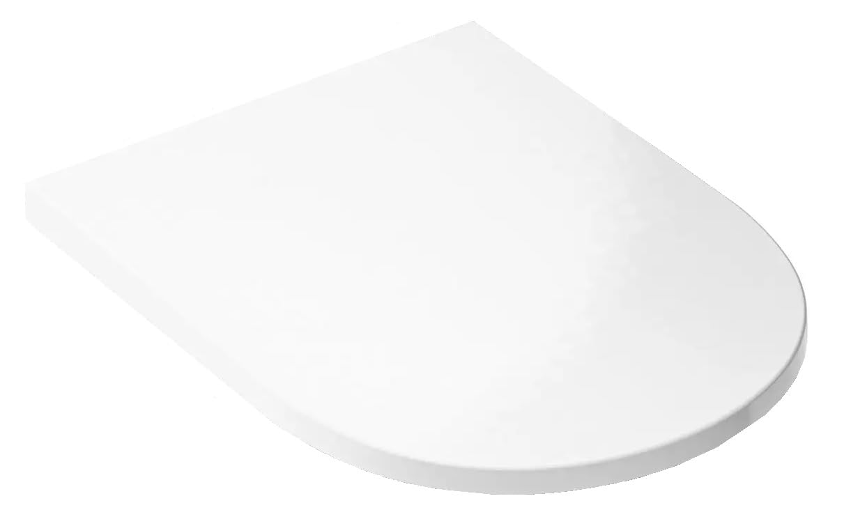 Vigour WHSIANAS Abattant WC amovible avec Softlocse et charnières en acier inoxydable Blanc